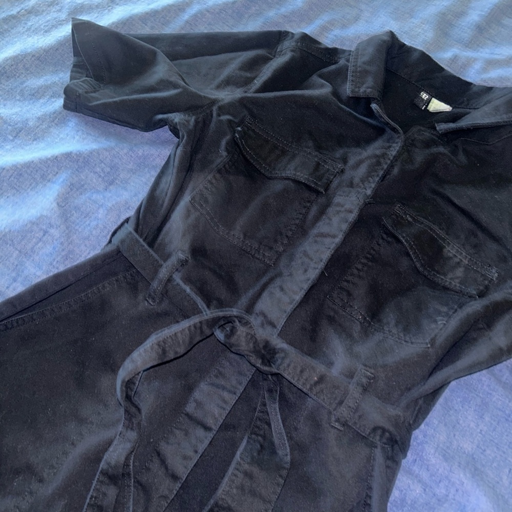 Cotton Twill Jumpsuit black - Picture 9 of 10